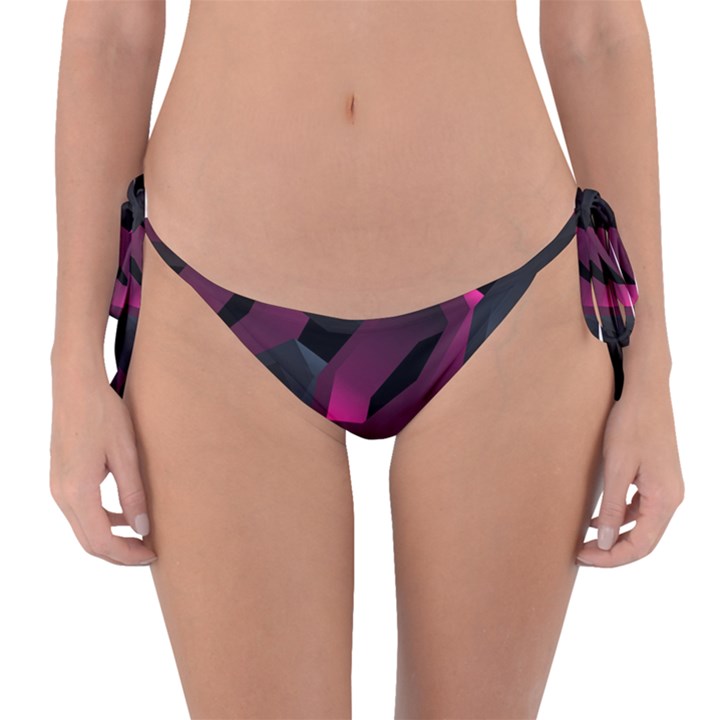 Illustration Hexagon Geometric Art Design Reversible Bikini Bottom