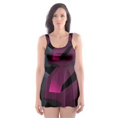 Illustration Hexagon Geometric Art Design Skater Dress Swimsuit