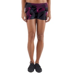 Illustration Hexagon Geometric Art Design Yoga Shorts