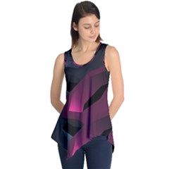 Illustration Hexagon Geometric Art Design Sleeveless Tunic