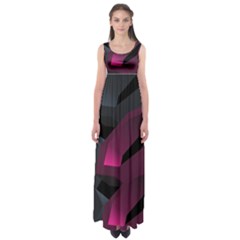 Illustration Hexagon Geometric Art Design Empire Waist Maxi Dress