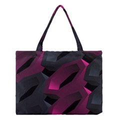 Illustration Hexagon Geometric Art Design Medium Tote Bag