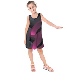 Illustration Hexagon Geometric Art Design Kids  Sleeveless Dress