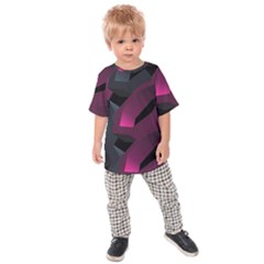 Illustration Hexagon Geometric Art Design Kids  Raglan Tee