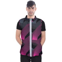 Illustration Hexagon Geometric Art Design Men s Puffer Vest