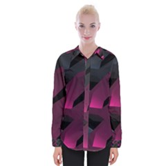 Illustration Hexagon Geometric Art Design Womens Long Sleeve Shirt