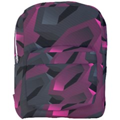 Illustration Hexagon Geometric Art Design Full Print Backpack