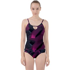 Illustration Hexagon Geometric Art Design Cut Out Top Tankini Set