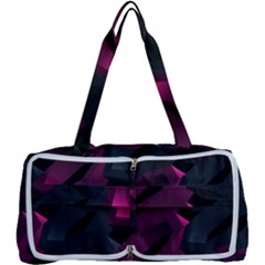 Illustration Hexagon Geometric Art Design Multi Function Bag