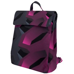 Illustration Hexagon Geometric Art Design Flap Top Backpack