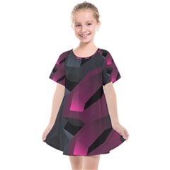 Illustration Hexagon Geometric Art Design Kids  Smock Dress