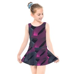 Illustration Hexagon Geometric Art Design Kids  Skater Dress Swimsuit