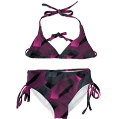 Illustration Hexagon Geometric Art Design Kids  Classic Bikini Set