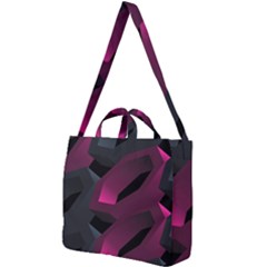 Illustration Hexagon Geometric Art Design Square Shoulder Tote Bag