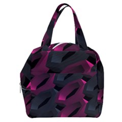 Illustration Hexagon Geometric Art Design Boxy Hand Bag