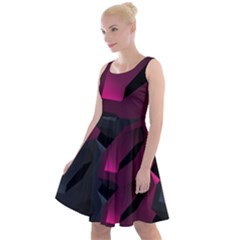 Illustration Hexagon Geometric Art Design Knee Length Skater Dress