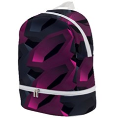 Illustration Hexagon Geometric Art Design Zip Bottom Backpack