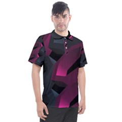 Illustration Hexagon Geometric Art Design Men s Polo Tee