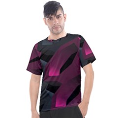 Illustration Hexagon Geometric Art Design Men s Sport Top