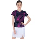 Illustration Hexagon Geometric Art Design Women s Sports Top View1