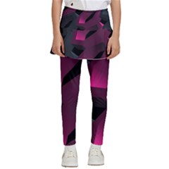 Illustration Hexagon Geometric Art Design Kids  Skirted Pants