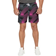 Illustration Hexagon Geometric Art Design Men s Runner Shorts