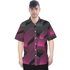 Illustration Hexagon Geometric Art Design Men s Hawaii Shirt