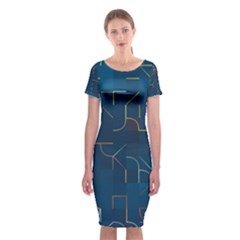 Illustration Abstract Art Artistic Celebration Classic Short Sleeve Midi Dress by Wegoenart