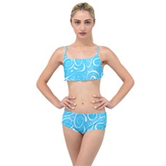 Illustration Scribble Reason Design Pattern Layered Top Bikini Set