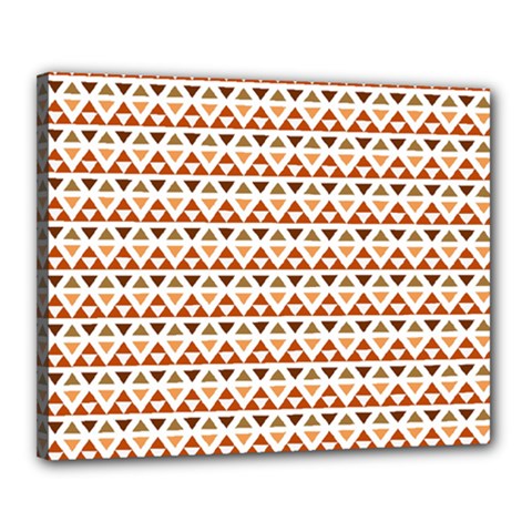 Illustration Geometric Tribal Pattern Design Canvas 20  X 16  (stretched) by Wegoenart