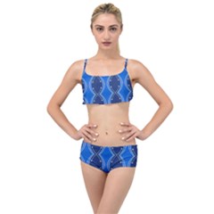 Illustration Pattern Background Wallpaper Layered Top Bikini Set