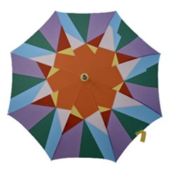 Colorful Paper Art Materials Hook Handle Umbrellas (small) by Wegoenart