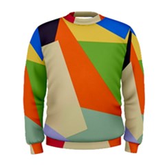 Illustration Colored Paper Abstract Background Men s Sweatshirt
