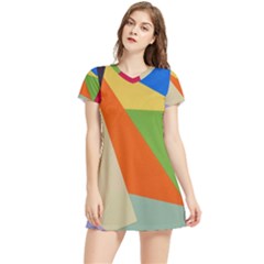 Illustration Colored Paper Abstract Background Women s Sports Skirt