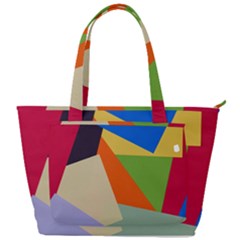 Illustration Colored Paper Abstract Background Back Pocket Shoulder Bag  by Wegoenart