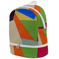 Illustration Colored Paper Abstract Background Zip Bottom Backpack