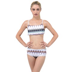 Illustration Geometric Art Dividers Borders Layered Top Bikini Set
