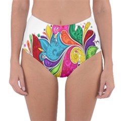 Im Fourth Dimension Colour 30 Reversible High-waist Bikini Bottoms by imanmulyana