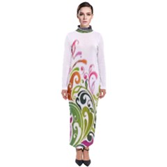 Im Fourth Dimension Colour 31 Turtleneck Maxi Dress by imanmulyana