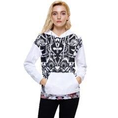 Im Fourth Dimension Black White 35 Women s Lightweight Drawstring Hoodie by imanmulyana