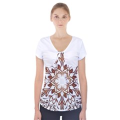 Im Fourth Dimension Colour 43 Short Sleeve Front Detail Top by imanmulyana