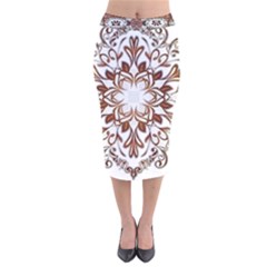 Im Fourth Dimension Colour 43 Velvet Midi Pencil Skirt by imanmulyana