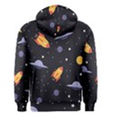 Cosmos Rocket Spaceships Ufo Men s Zipper Hoodie View2