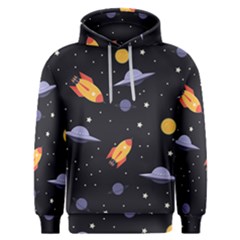 Cosmos Rocket Spaceships Ufo Men s Overhead Hoodie by Wegoenart