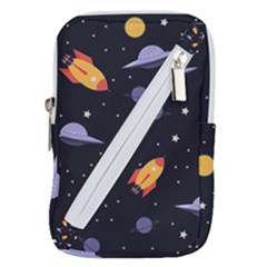 Cosmos Rocket Spaceships Ufo Belt Pouch Bag (small) by Wegoenart