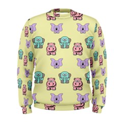 Illustration Animals Pastel Children Colorful Men s Sweatshirt