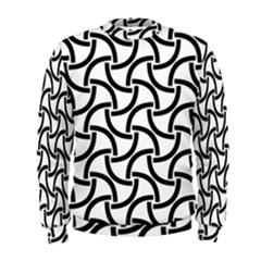 Background Monochrome Geometric Men s Sweatshirt