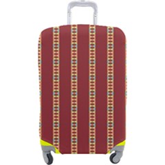 Illustration Template Background Red Strip Luggage Cover (large) by Wegoenart