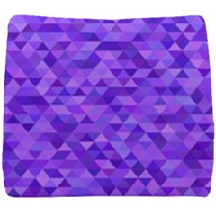 Illustration Purple Triangle Purple Background Seat Cushion by Wegoenart