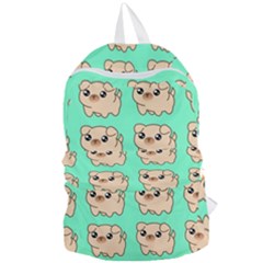 Puppy Pattern Wallpaper Dog Pet Foldable Lightweight Backpack by Wegoenart